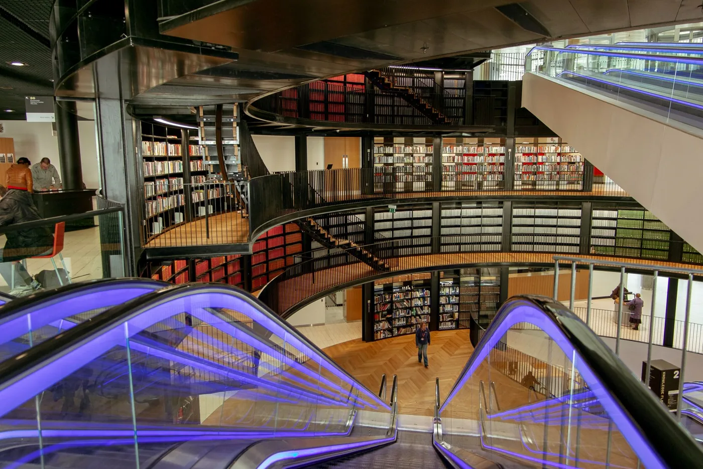 Interior of the Library of Birmingham, Centenary Square